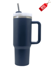 40 oz Stainless Steel Tumbler with Steel Straw